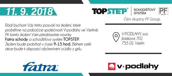 Školení produktů TOPSET na Vsetíně